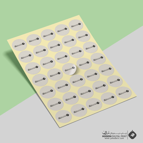 لیبل پی وی سی سفید A3 پلاس با کاترپلاتر (نیم تیغ)