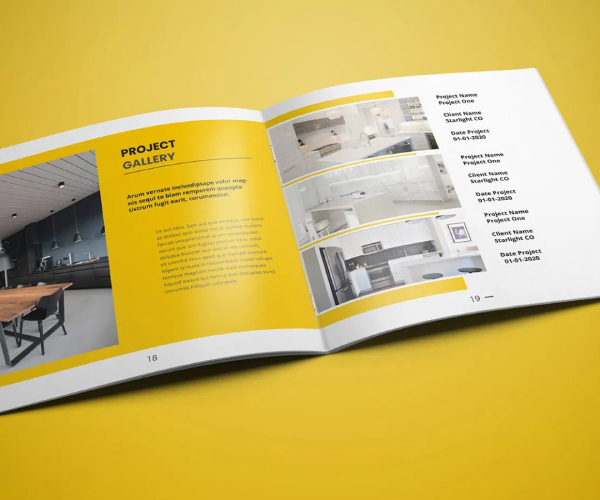 چاپ کاتالوگ برای معرفی پروژه‌های ساختمانی