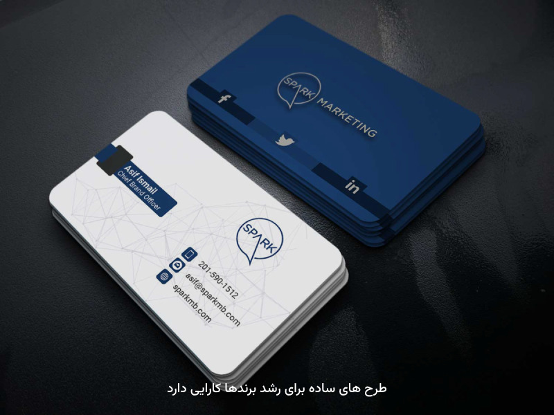 علت اصلی رشد محصولات در برنامه‌های تبلیغاتی، استفاده از بیزینس کارت است.